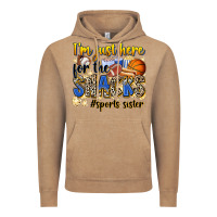 Vintage Coffee im just here for the snacks sports sister Vintage Hoodie - Zillion Design Studio