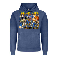Vintage Denim im just here for the snacks sports sister Vintage Hoodie - Zillion Design Studio