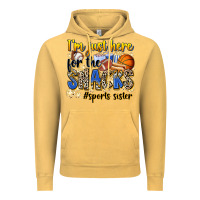 Vintage Mustard im just here for the snacks sports sister Vintage Hoodie - Zillion Design Studio