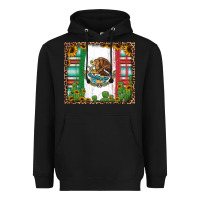 Black mexican flag background with cactus and sunflower tumbler Heavyweight Hoodie - Jasminsmagicworld