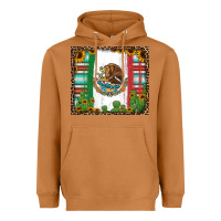 Meerkat mexican flag background with cactus and sunflower tumbler Heavyweight Hoodie - Jasminsmagicworld