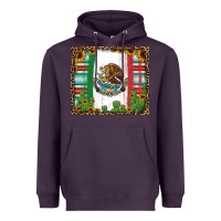 Plum mexican flag background with cactus and sunflower tumbler Heavyweight Hoodie - Jasminsmagicworld