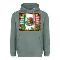 Sage mexican flag background with cactus and sunflower tumbler Heavyweight Hoodie - Jasminsmagicworld