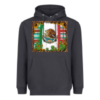 Mexican Flag Background With Cactus And Sunflower Tumbler Heavyweight Hoodie | Teevron