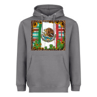 Storm mexican flag background with cactus and sunflower tumbler Heavyweight Hoodie - Jasminsmagicworld