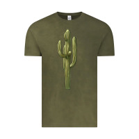 Vintage Olive cactus Vintage Tee - BarkalooDesign