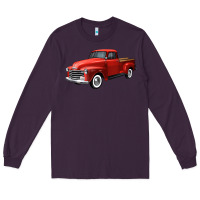 Plum western red truck right 34 view Long Sleeve Tee - FaDigitalArtStudio