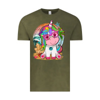 Vintage Olive summer unicorn tbw Vintage Tee - texasbilliewilder