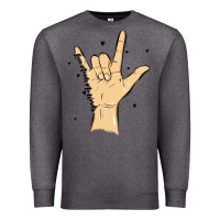 Charcoal Heather love needs no words Premium Sweatshirt - MaliasSmallBusiness