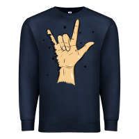Navy love needs no words Premium Sweatshirt - MaliasSmallBusiness