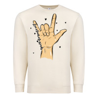 Sandshell love needs no words Premium Sweatshirt - MaliasSmallBusiness