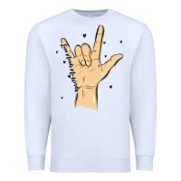 White love needs no words Premium Sweatshirt - MaliasSmallBusiness