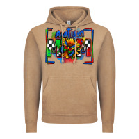Vintage Coffee autism mom checkered flag Vintage Hoodie - Zillion Design Studio