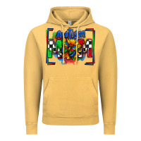 Vintage Mustard autism mom checkered flag Vintage Hoodie - Zillion Design Studio