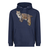 Navy Bobcat Heavyweight Hoodie - LillyAllenDesigns