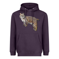 Plum Bobcat Heavyweight Hoodie - LillyAllenDesigns