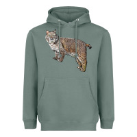 Sage Bobcat Heavyweight Hoodie - LillyAllenDesigns