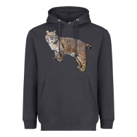 Smoke Bobcat Heavyweight Hoodie - LillyAllenDesigns