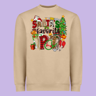 Santa's Favorite Pt Heavyweight Sweatshirt Designed By Zillion Design Studio
