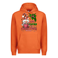 Carrot Pink Christmas hot cocoa and christmas movies Premium Hoodie - NancyCooperArtShop