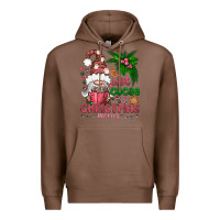 Chestnut Pink Christmas hot cocoa and christmas movies Premium Hoodie - NancyCooperArtShop