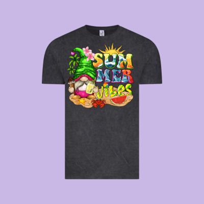 Summer Vibes Gnome Tbw Vintage Tee Designed By Texasbilliewilder