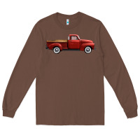 Chestnut western red truck right side view Long Sleeve Tee - FaDigitalArtStudio