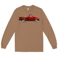 Toasted Coconut western red truck right side view Long Sleeve Tee - FaDigitalArtStudio