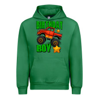 Emerald birthday boy monster truck Urban Hoodie - Jasminsmagicworld