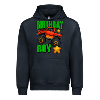 Navy birthday boy monster truck Urban Hoodie - Jasminsmagicworld