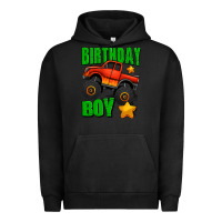 Pigment Black birthday boy monster truck Urban Hoodie - Jasminsmagicworld