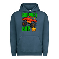 Pigment Midnight Navy birthday boy monster truck Urban Hoodie - Jasminsmagicworld