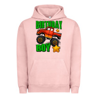 Pigment Salmon birthday boy monster truck Urban Hoodie - Jasminsmagicworld