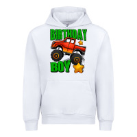 White birthday boy monster truck Urban Hoodie - Jasminsmagicworld