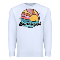 White sunkissed Premium Sweatshirt - MaliasSmallBusiness