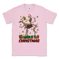 Bubblegum Pink merry christmas deer skeleton Classic Tee - FaDigitalArtStudio