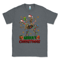 Charcoal Heather merry christmas deer skeleton Classic Tee - FaDigitalArtStudio