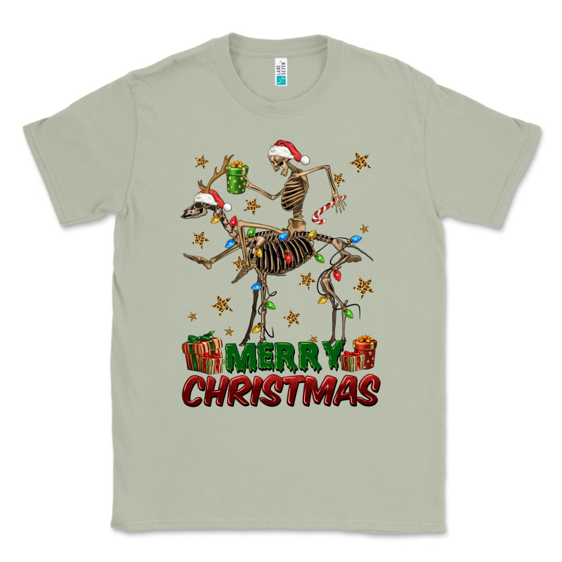 Merry Christmas Deer Skeleton Classic Tee by FaDigitalArtStudio | Teevron