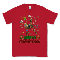 Red merry christmas deer skeleton Classic Tee - FaDigitalArtStudio