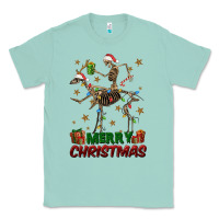 Seafoam merry christmas deer skeleton Classic Tee - FaDigitalArtStudio