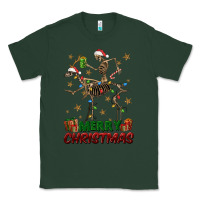 Sports Green merry christmas deer skeleton Classic Tee - FaDigitalArtStudio