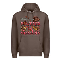 Coffee powered by chocolate Premium Hoodie - AdoDesignShop