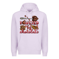 Lilac powered by chocolate Premium Hoodie - AdoDesignShop