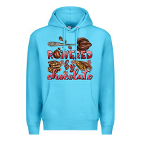 Ocean Blue powered by chocolate Premium Hoodie - AdoDesignShop