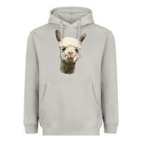 Moon Dust Alpaca Head Heavyweight Hoodie - LillyAllenDesigns