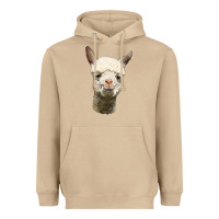 Mushroom Alpaca Head Heavyweight Hoodie - LillyAllenDesigns