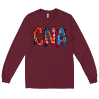 Burgundy cna america Long Sleeve Tee - RacoonDesign