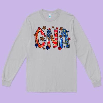 Cna America Long Sleeve Tee Designed By Racoondesign
