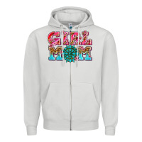 Dove Grey girl mom Zipper Hoodie - AdoDesignShop