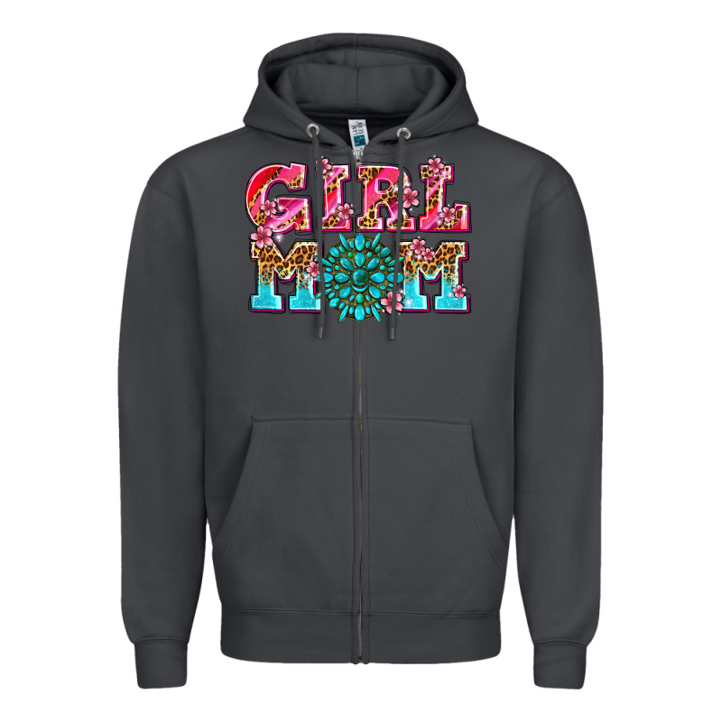 Girl Mom Zipper Hoodie by AdoDesignShop | Teevron